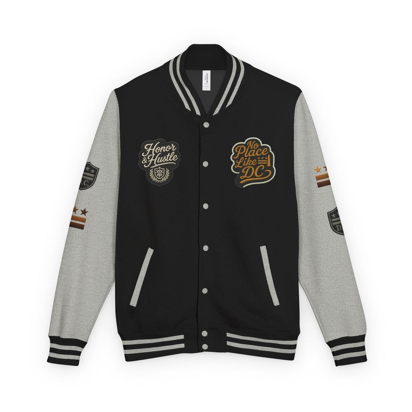 DC "Chocolate City" Varsity Jacket — DC Patches Letterman Jacket