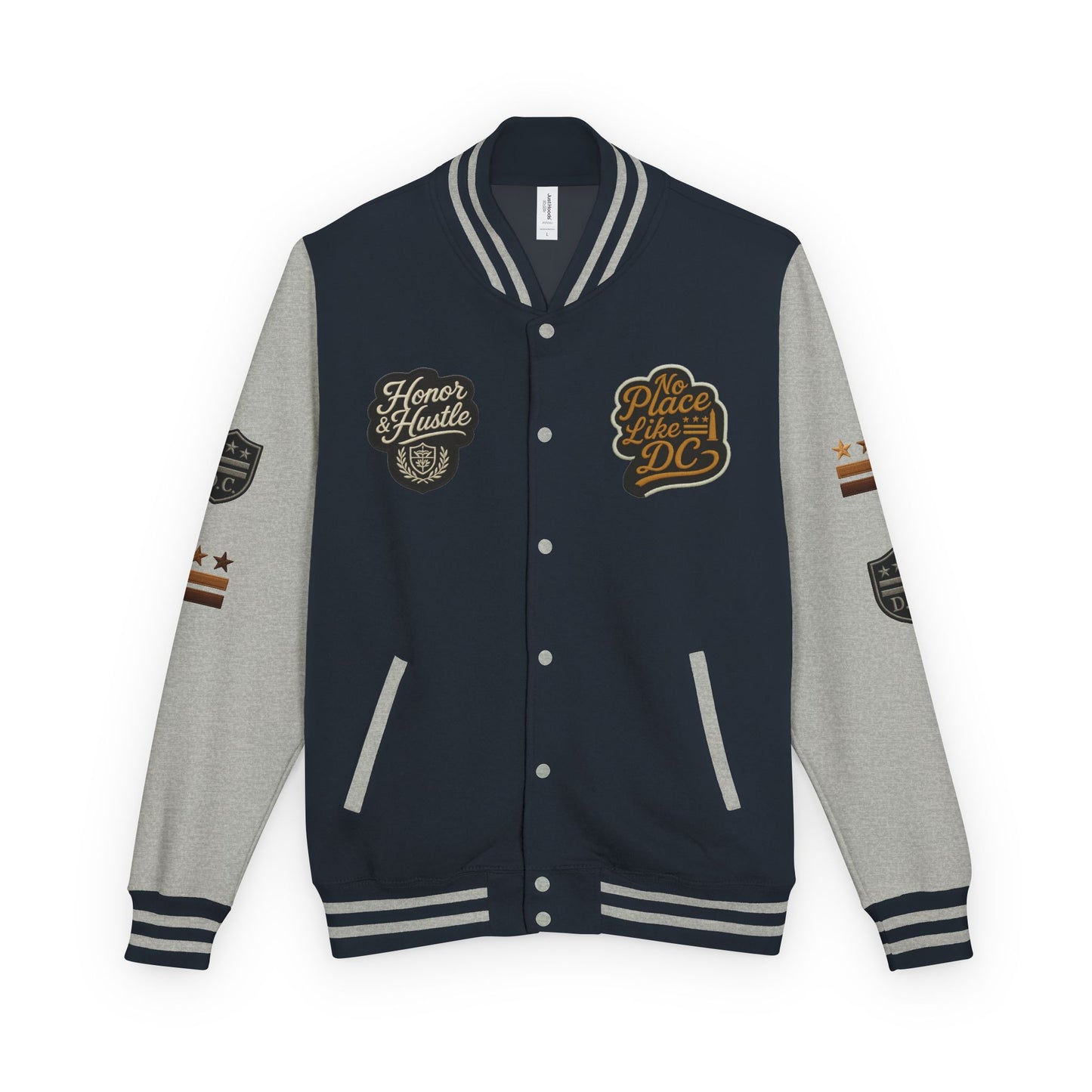 DC "Chocolate City" Varsity Jacket — DC Patches Letterman Jacket