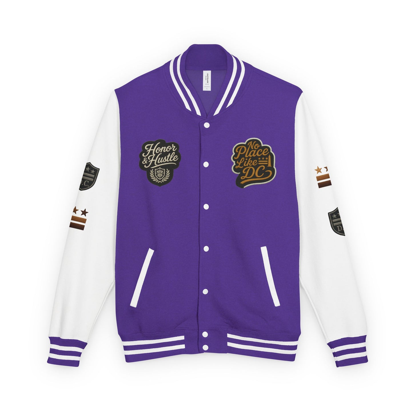 DC "Chocolate City" Varsity Jacket — DC Patches Letterman Jacket