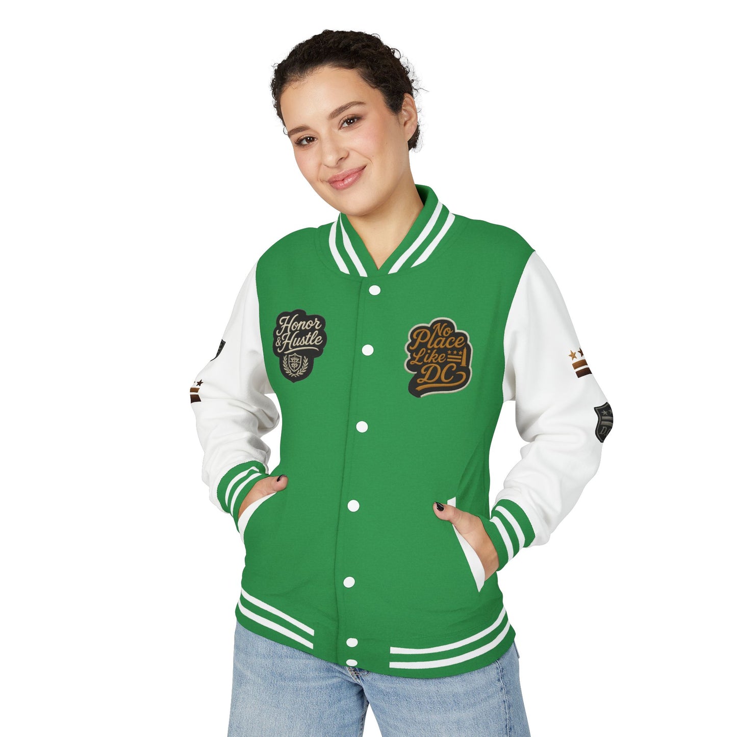 DC "Chocolate City" Varsity Jacket — DC Patches Letterman Jacket