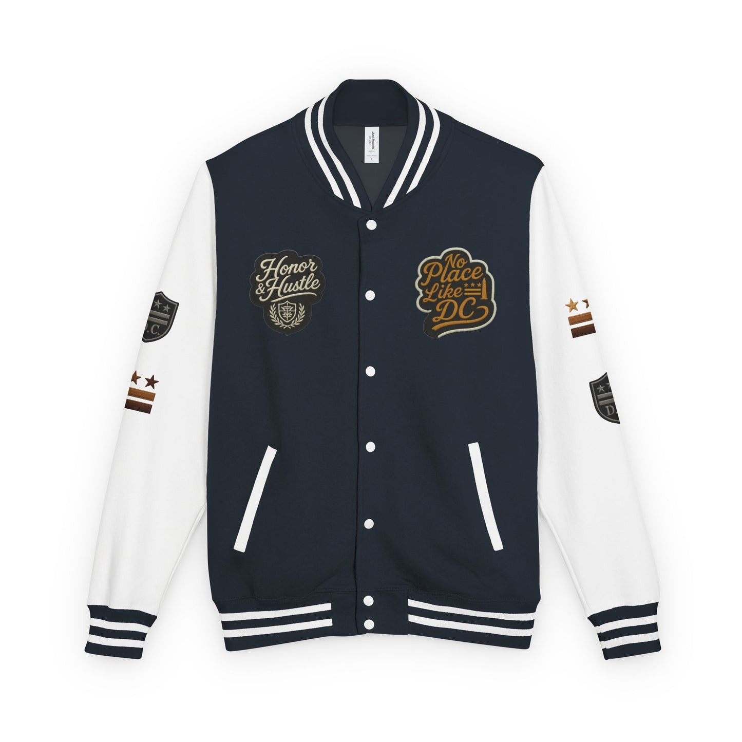 DC "Chocolate City" Varsity Jacket — DC Patches Letterman Jacket