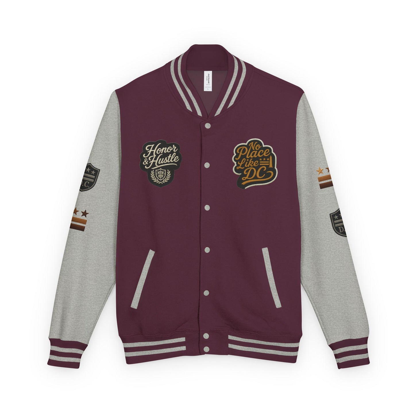 DC "Chocolate City" Varsity Jacket — DC Patches Letterman Jacket