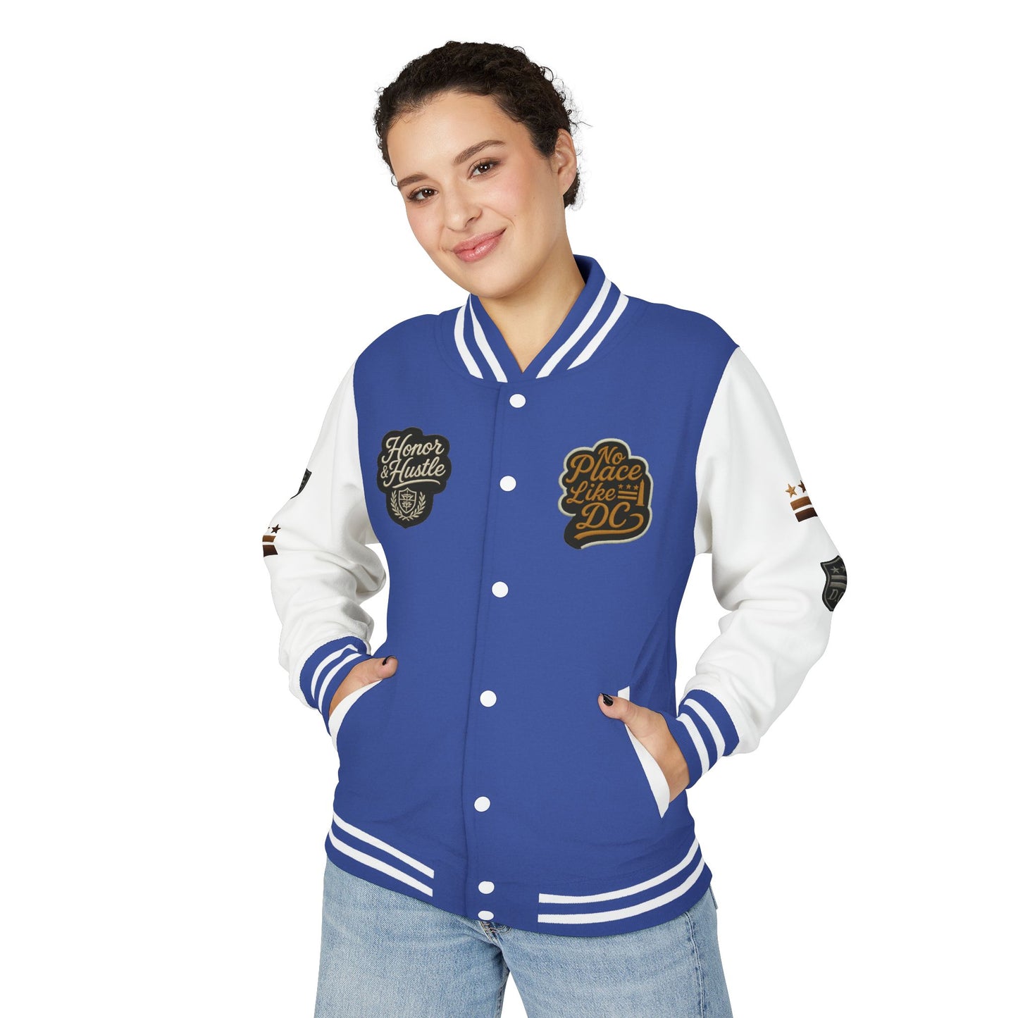 DC "Chocolate City" Varsity Jacket — DC Patches Letterman Jacket