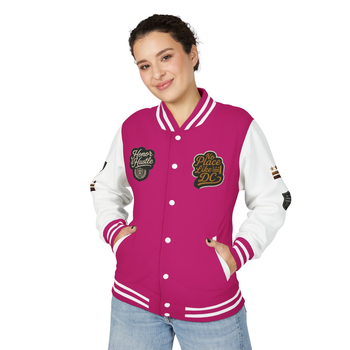 DC "Chocolate City" Varsity Jacket — DC Patches Letterman Jacket