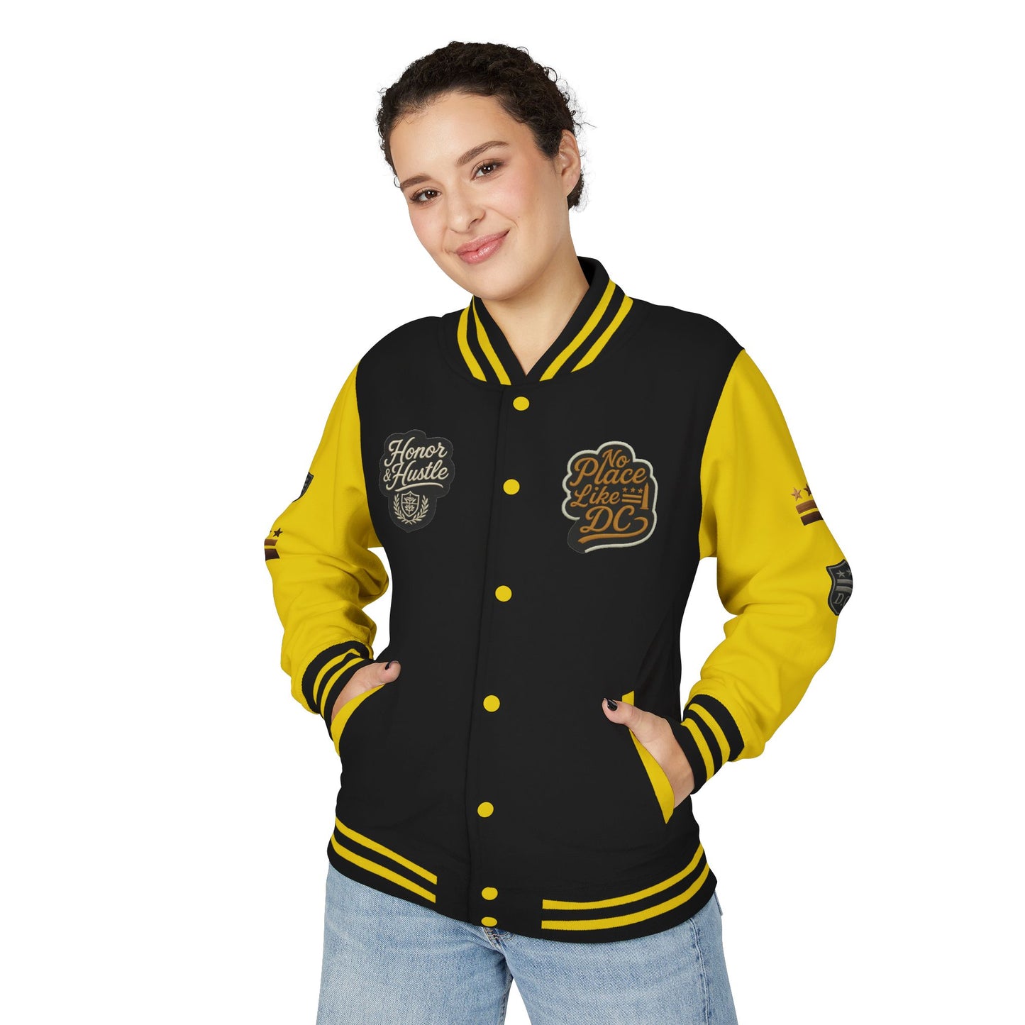 DC "Chocolate City" Varsity Jacket — DC Patches Letterman Jacket