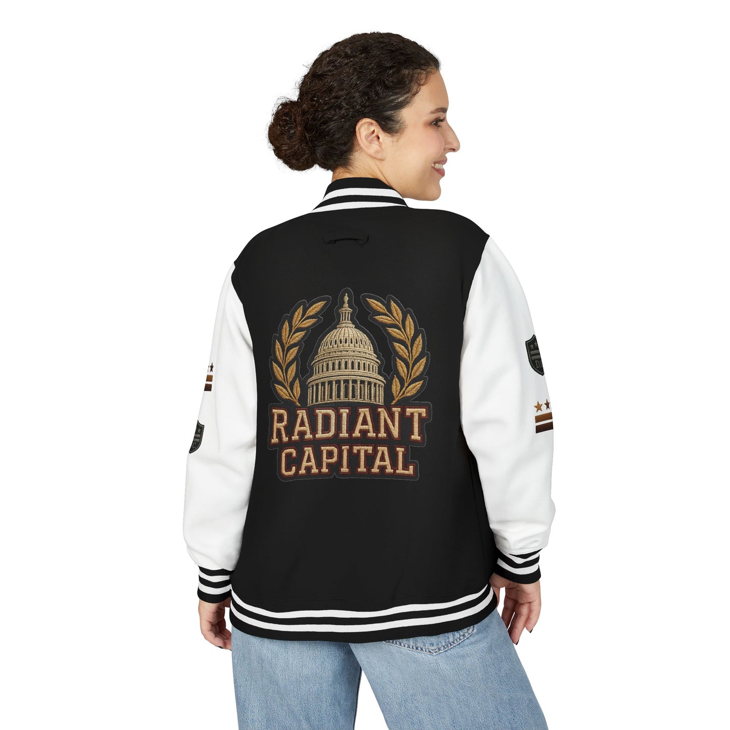 DC "Chocolate City" Varsity Jacket — DC Patches Letterman Jacket