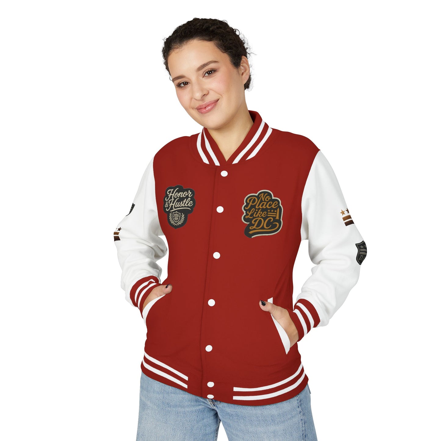 DC "Chocolate City" Varsity Jacket — DC Patches Letterman Jacket