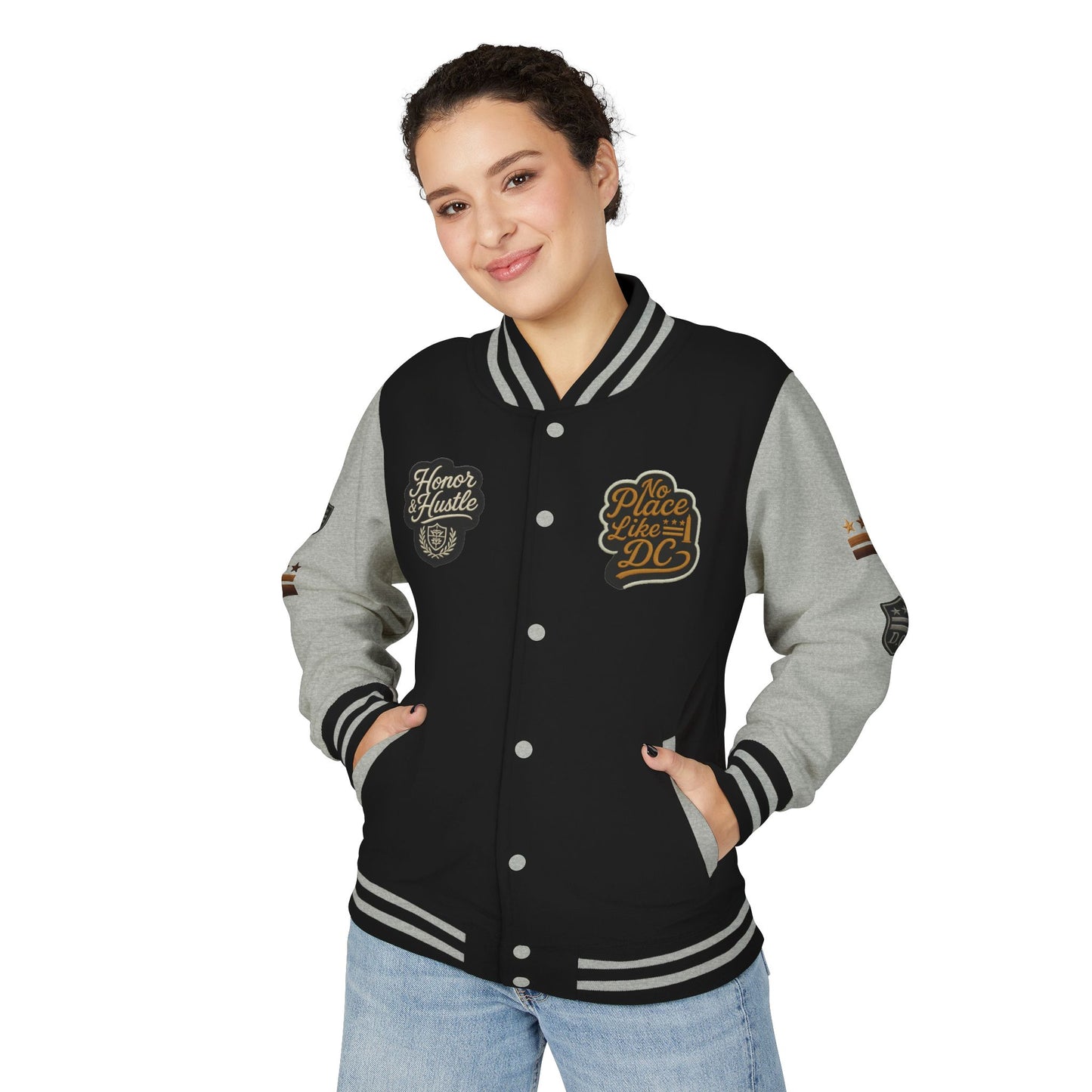DC "Chocolate City" Varsity Jacket — DC Patches Letterman Jacket